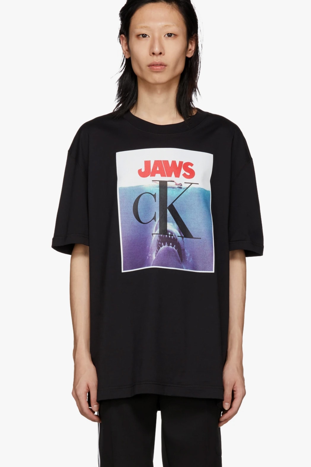 Calvin Klein 205w39nyc Jaws Movie Poster T-Shirt Release JAWs SSENSE retailer online shopping new york 