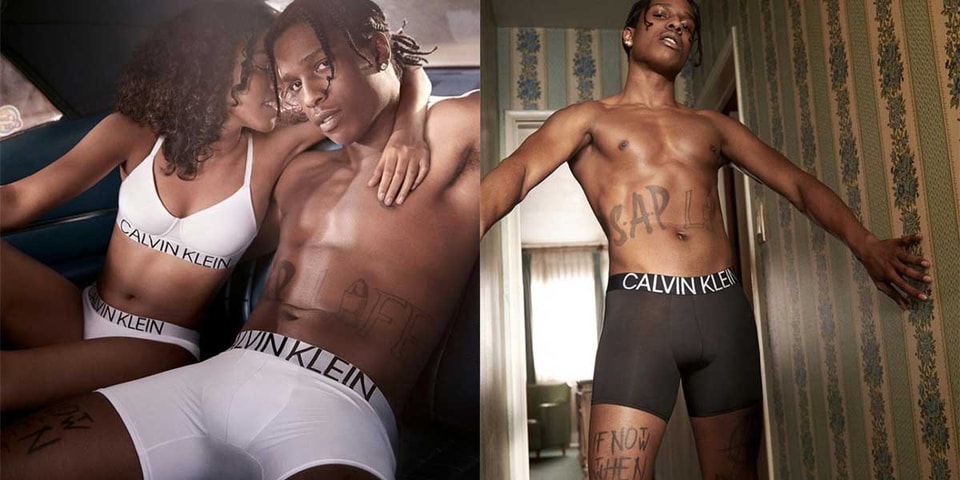 ASAP Rocky High Waist Calvin Klein Underwear Model, NBA Young Boy