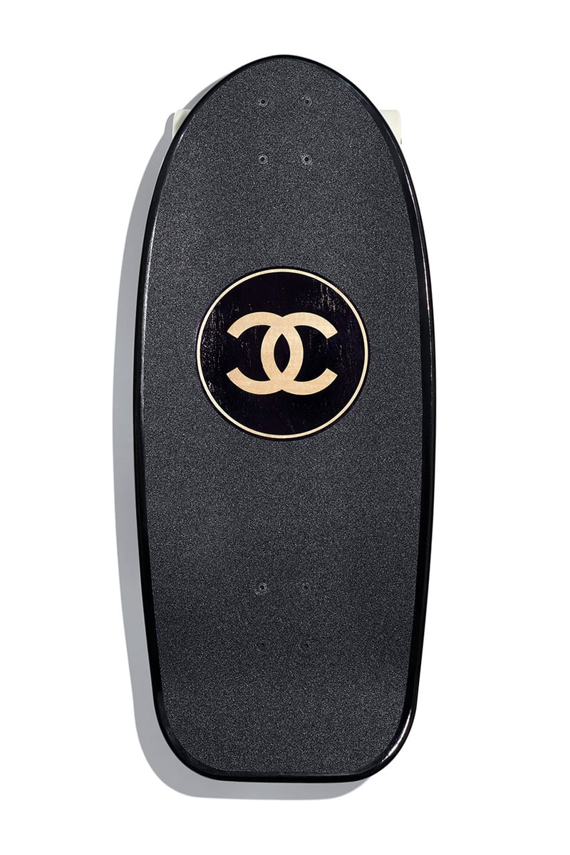 Chanel Drops Lush SS19 Surfboard Skate Deck spring summer 2019 release date info buy accessories double c logo karl lagerfeld 