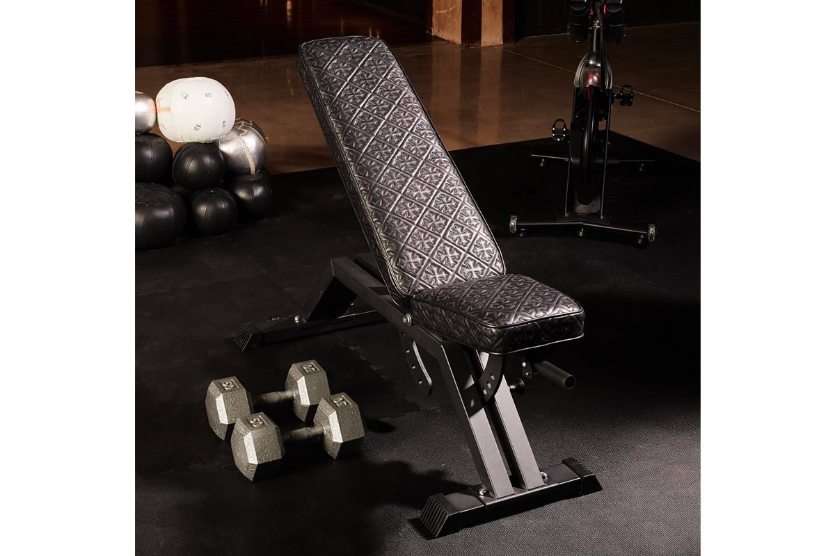 Chrome Hearts Gym Equipment Peloton gym sports boxing weightlifting athletic leather silver 
