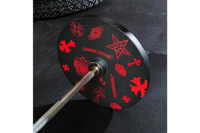 Chrome Hearts Gym Equipment Peloton gym sports boxing weightlifting athletic leather silver