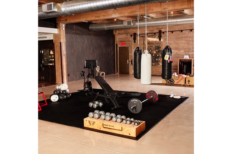 Chrome Hearts Gym Equipment Peloton gym sports boxing weightlifting athletic leather silver 