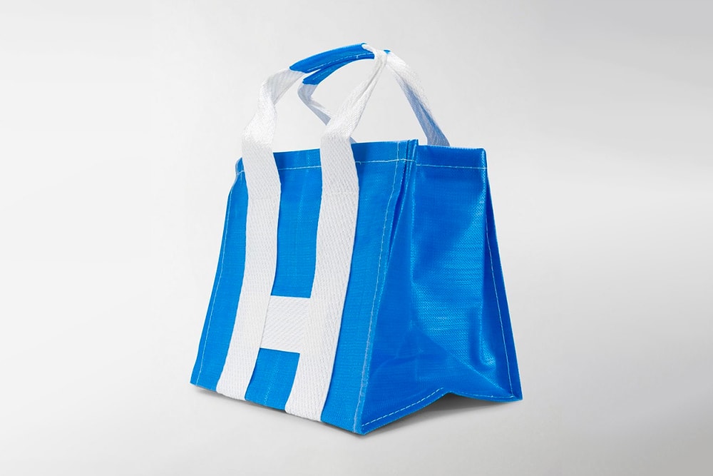  COMME des GARÇONS SHIRT Shopper Tote Bags S276123 S276121 blue yellow white ikea 