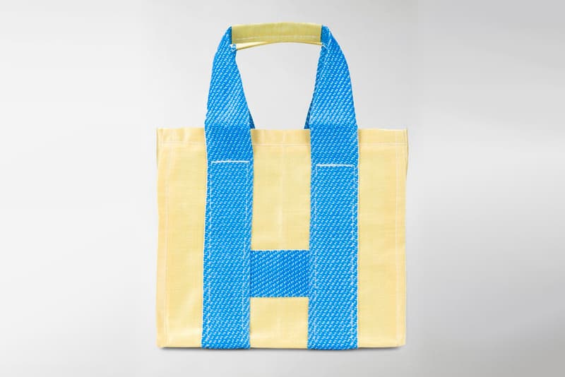 COMME des GARÇONS SHIRT Shopper Tote Bags S276123 S276121 blue yellow white ikea