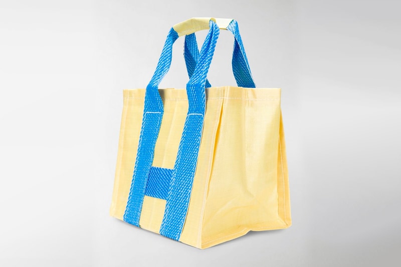  COMME des GARÇONS SHIRT Shopper Tote Bags S276123 S276121 blue yellow white ikea 