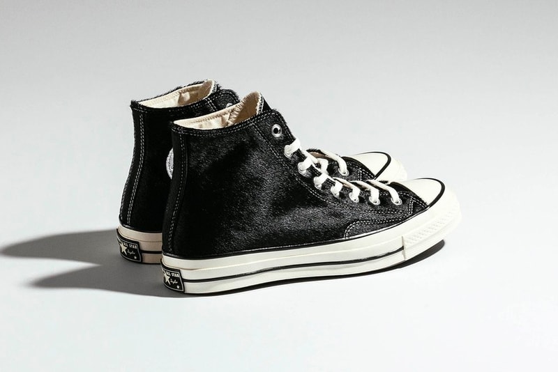 Converse Chuck 70 Hi Pony Hair Collection Release black camo cheetah print camel black egret