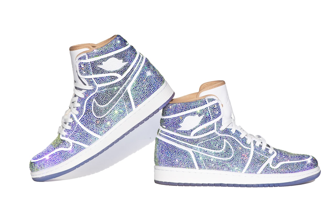 dan life northern lights air jordan 1 wearable art sculpture artwork