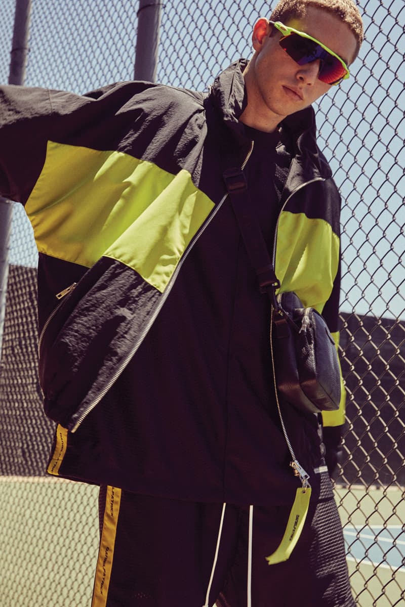 Daniel Patrick Spring Summer 2019 Lookbook colorblock neon coral citrus lime cobalt red streetwear activewear staples