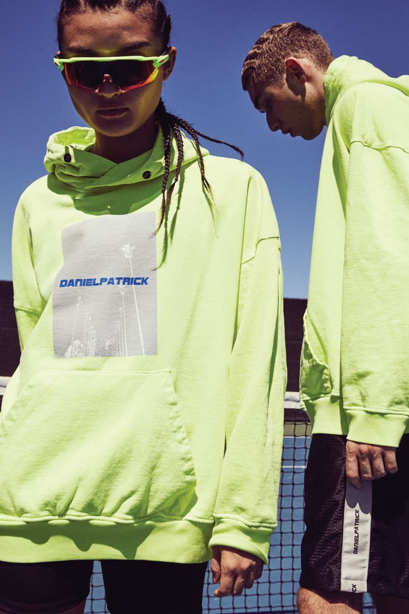 Daniel Patrick Spring Summer 2019 Lookbook colorblock neon coral citrus lime cobalt red streetwear activewear staples