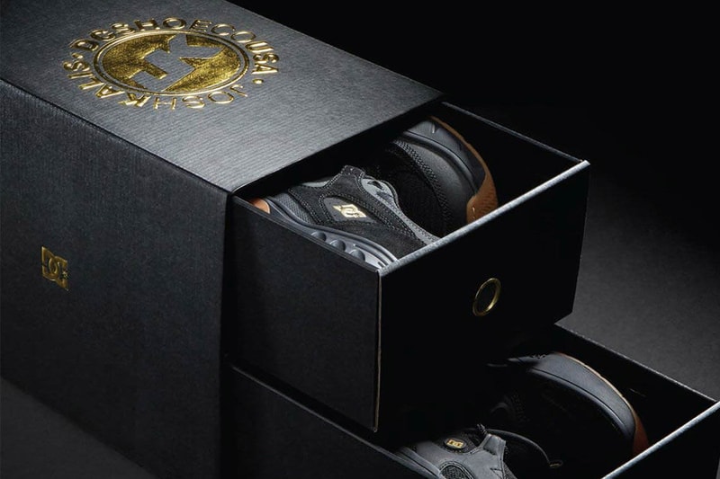 DC Shoes Kalis OG Kalis S Box Set Skateboarding Skate Sneaker Black Gum Gold Apparel Capsule Collection