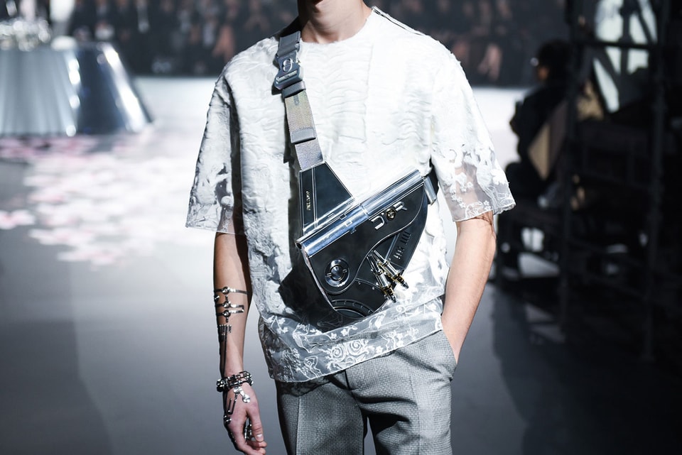 Dior Men's Leather Saddle Bag