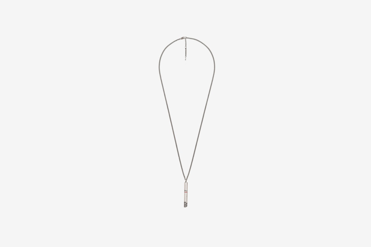 Dior Unveils Its New Metal Cigarette Necklace brass silver tone price images accessories yoon necklaces 