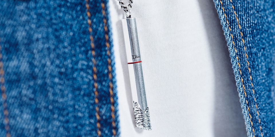 dior cigarette necklace Dior Metal Cigarette Necklace