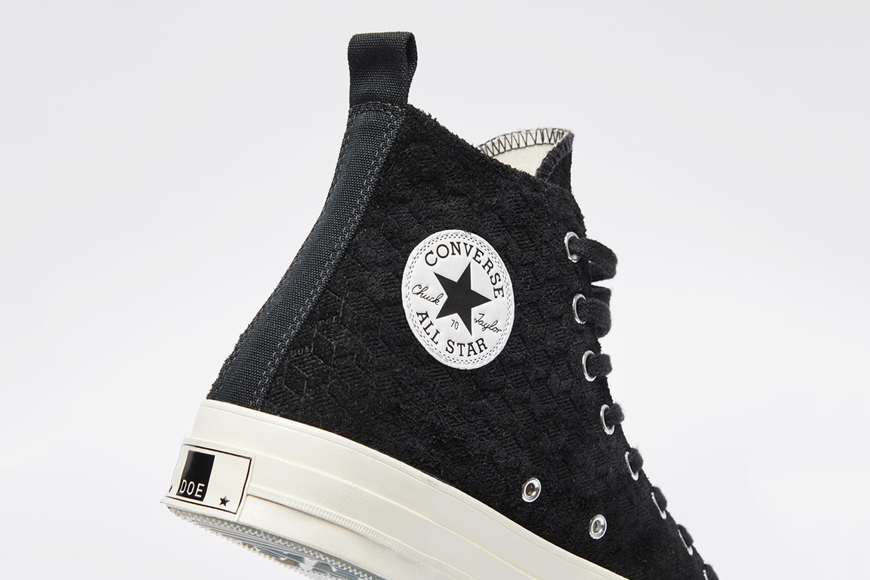 doe shanghai converse jack purcell chuck taylor all star nike collaboration drop release date info branded logo suprematist march 7 2019 high low clothing track jacket tee shirt pants 