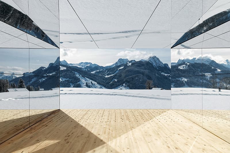 Doug Aitken Mirage GSTAAD architecture buildings mirror houses homes 