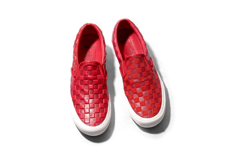 Engineered Garments vans spring summer 2019 slip on sneakers collaboration drop release date info march 2 8 2019 new york japan exclusive colorways red black white