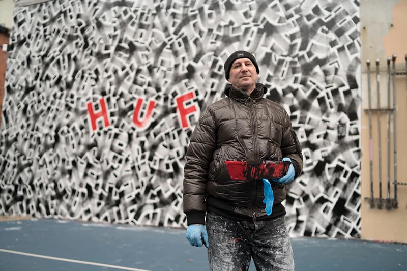 HUF Taps Artist Eric Haze For NYC Mural collaboration spring/summer 2019 art artworks painting street art graffiti Stoked non-profit