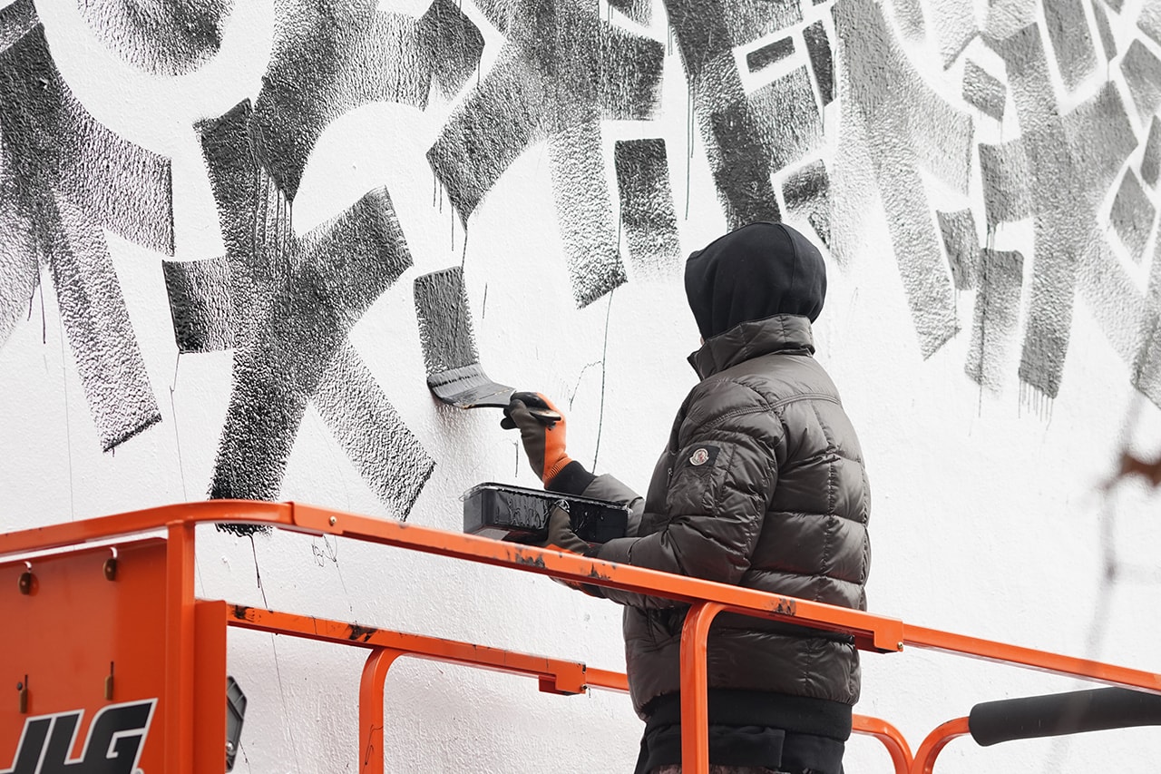 HUF Taps Artist Eric Haze For NYC Mural collaboration spring/summer 2019 art artworks painting street art graffiti Stoked non-profit 