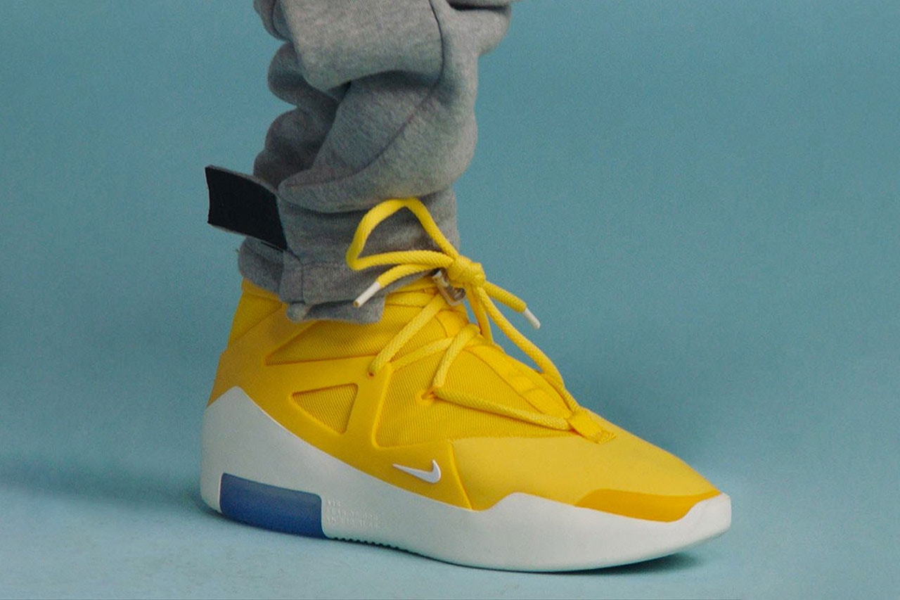 Nike Air Fear of God 1 "Amarillo" Color Release yellow date leak info buy drop