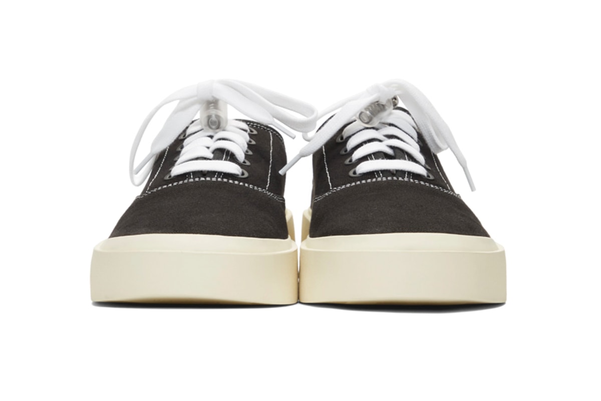 Fear Of God Black Backless Sneaker Release shoe jerry lorenzo fashion canvas shoe black fog