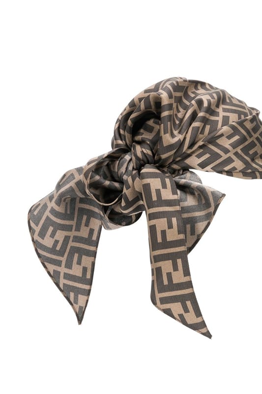 fendi silk head scarf