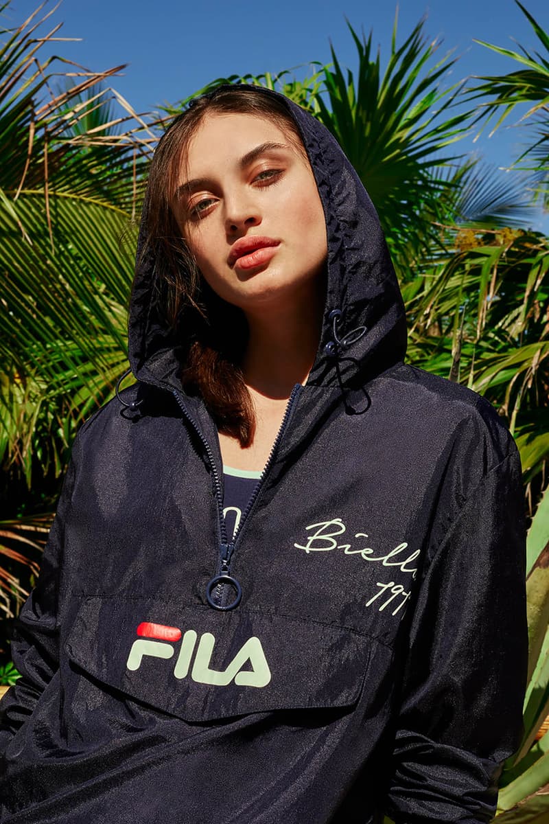 FILA Spring Summer 2019 SS19 Heritage Lookbook First Look Logo Tracksuit Print
