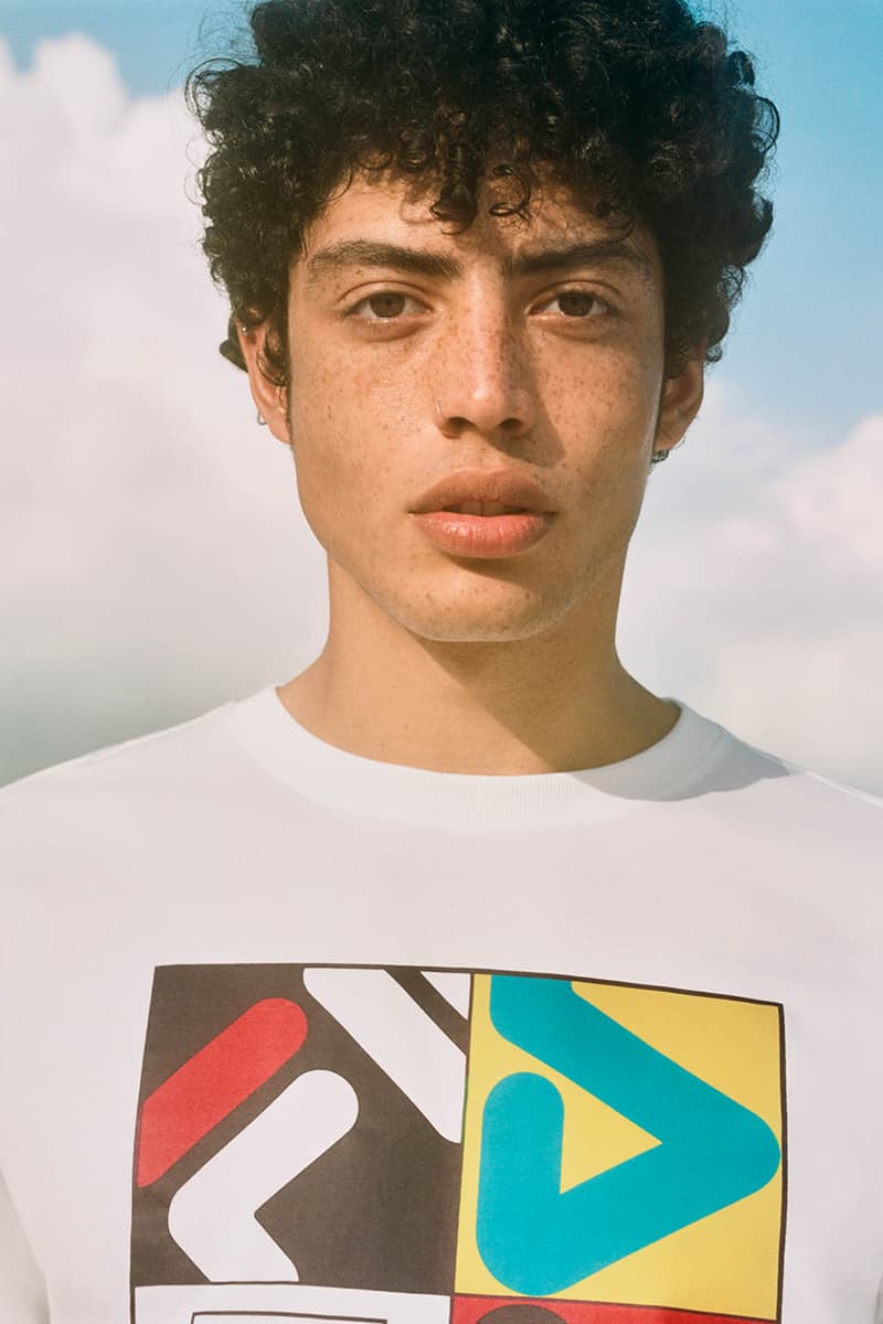 FILA Spring Summer 2019 SS19 Heritage Lookbook First Look Logo Tracksuit Print