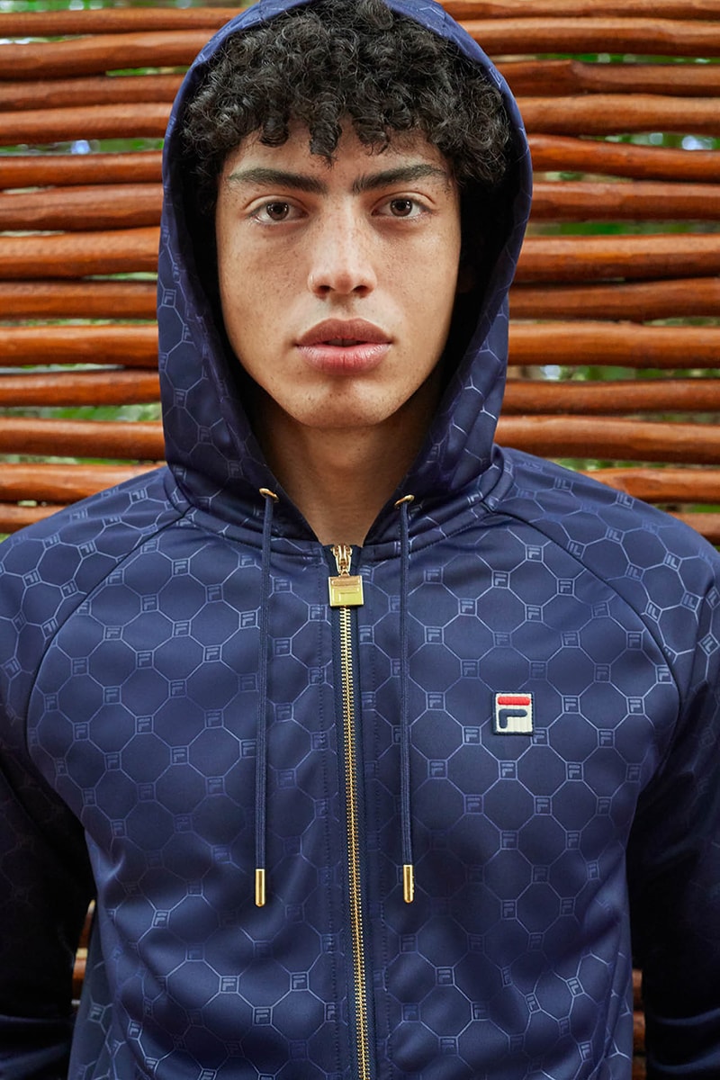 FILA Spring Summer 2019 SS19 Heritage Lookbook First Look Logo Tracksuit Print