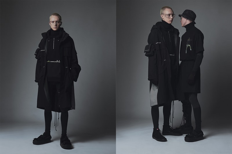 GEOgraphics x PBM Collaboration Release Info 80s retro computer graphics britain mod subculture nylon fishtail parka, boxy heavy cotton t-shirts, multi-pocket sweatpants, cross-functional bags 