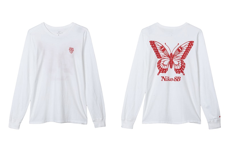 Girls Don’t Cry Nike SB Collection Full Look t shirt long short sleeve hoodie tote red white dunk low verdy Osaka Japan Release Info Date 