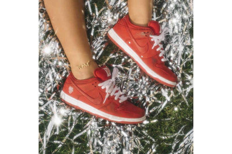 Girls Don’t Cry Nike SB Collection Full Look t shirt long short sleeve hoodie tote red white dunk low verdy Osaka Japan Release Info Date 