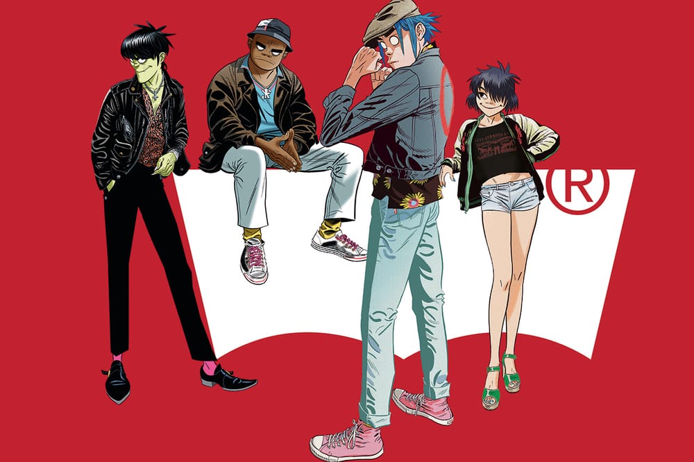 Gorillaz x Levi's Spring/Summer 2019 First Look Fashion Clothing Cop Purchase Buy Collab Collaboration Interview Murdoc Niccals 2D Russel Hobbs Noodle