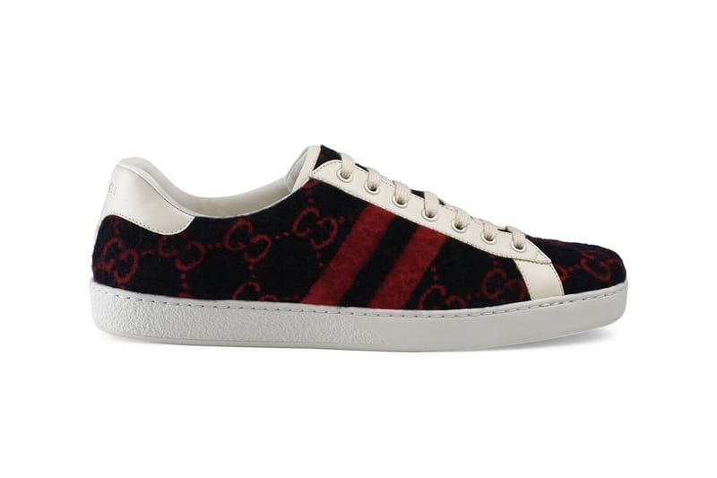 Gucci Updates Ace Sneaker With Monogrammed 'GG' Wool