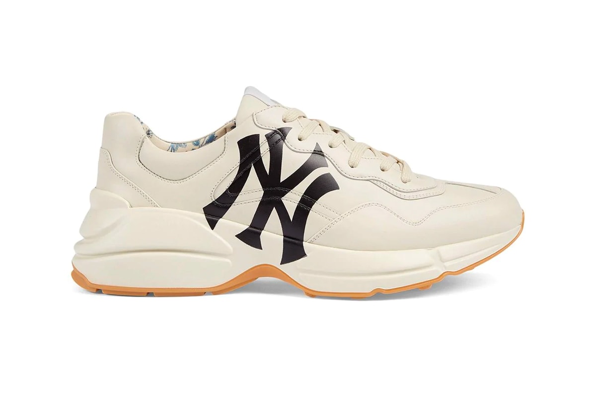 Gucci Rhyton Sneaker Receives NY Yankees Print |