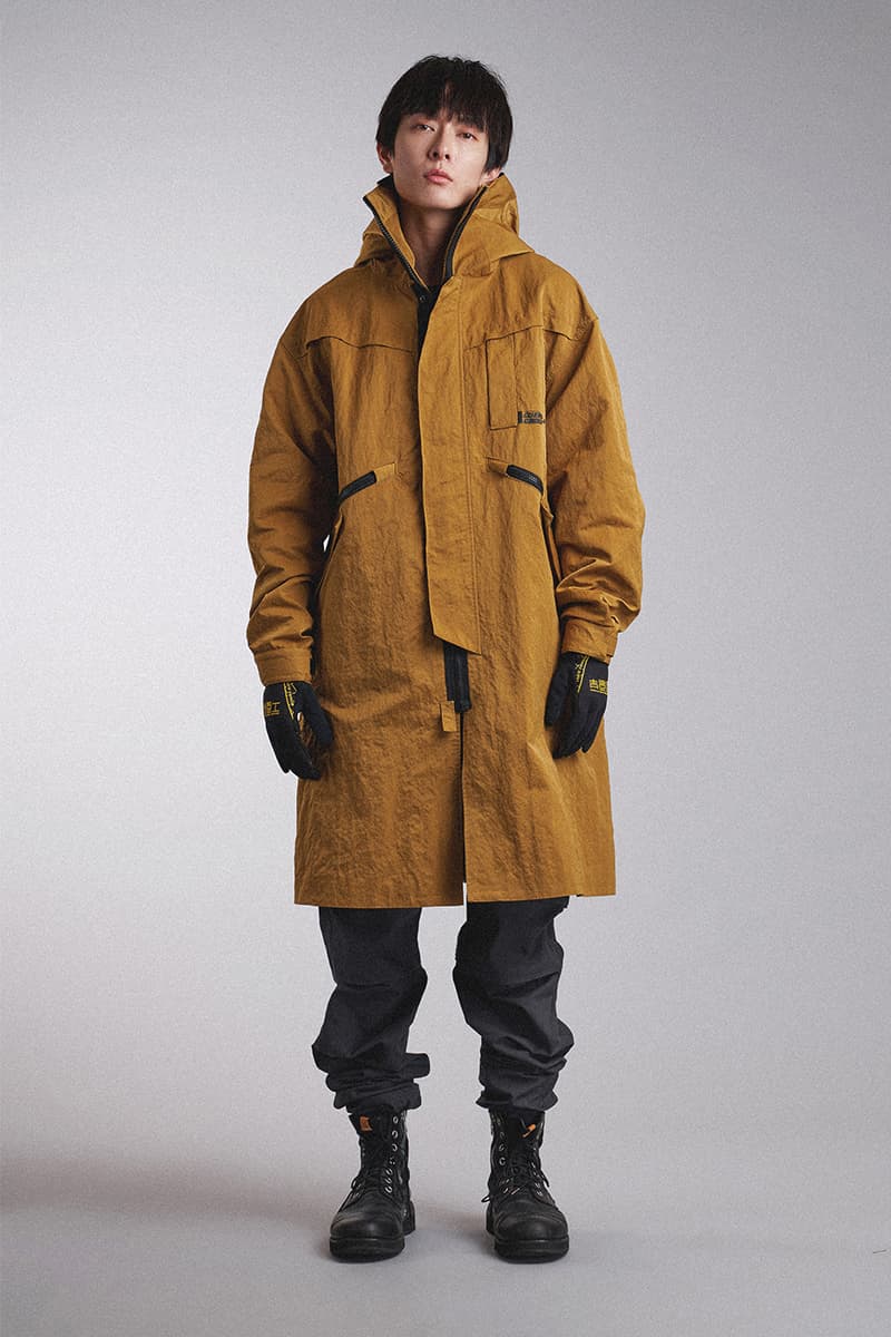 Guerrilla Group SS19 "ROAD FIGHTER" Lookbook collection techwear ECCO transluscent apparition leather X-pac aprons outerwear jackets parkas ROAD FIGHTER