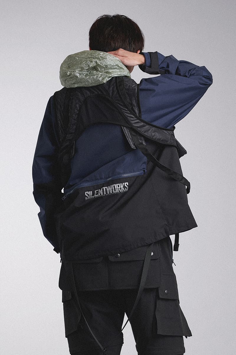 Guerrilla Group SS19 "ROAD FIGHTER" Lookbook collection techwear ECCO transluscent apparition leather X-pac aprons outerwear jackets parkas ROAD FIGHTER