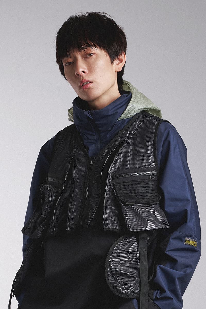 Guerrilla Group SS19 "ROAD FIGHTER" Lookbook collection techwear ECCO transluscent apparition leather X-pac aprons outerwear jackets parkas ROAD FIGHTER