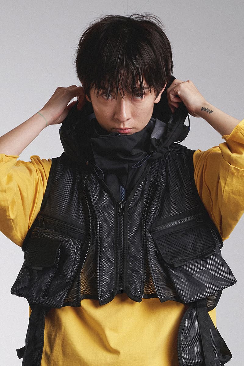 Guerrilla Group SS19 "ROAD FIGHTER" Lookbook collection techwear ECCO transluscent apparition leather X-pac aprons outerwear jackets parkas ROAD FIGHTER