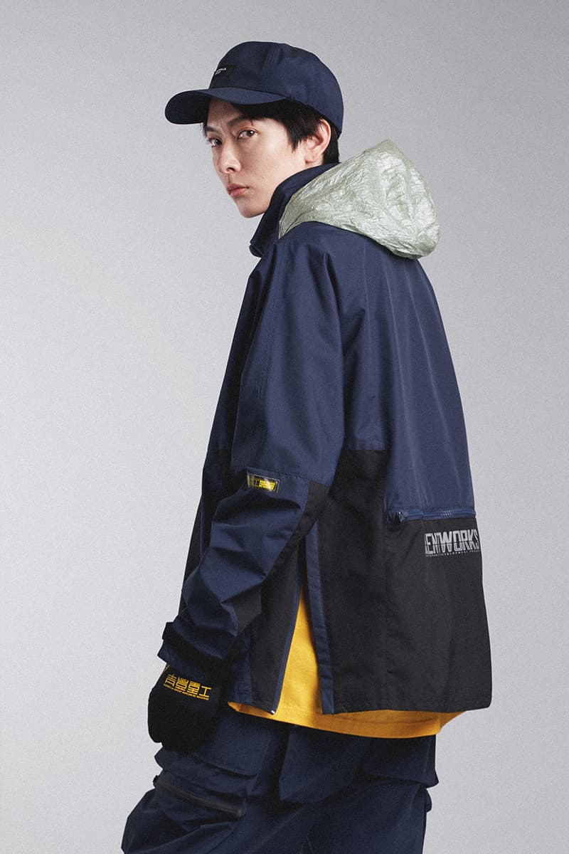 Guerrilla Group SS19 "ROAD FIGHTER" Lookbook collection techwear ECCO transluscent apparition leather X-pac aprons outerwear jackets parkas ROAD FIGHTER