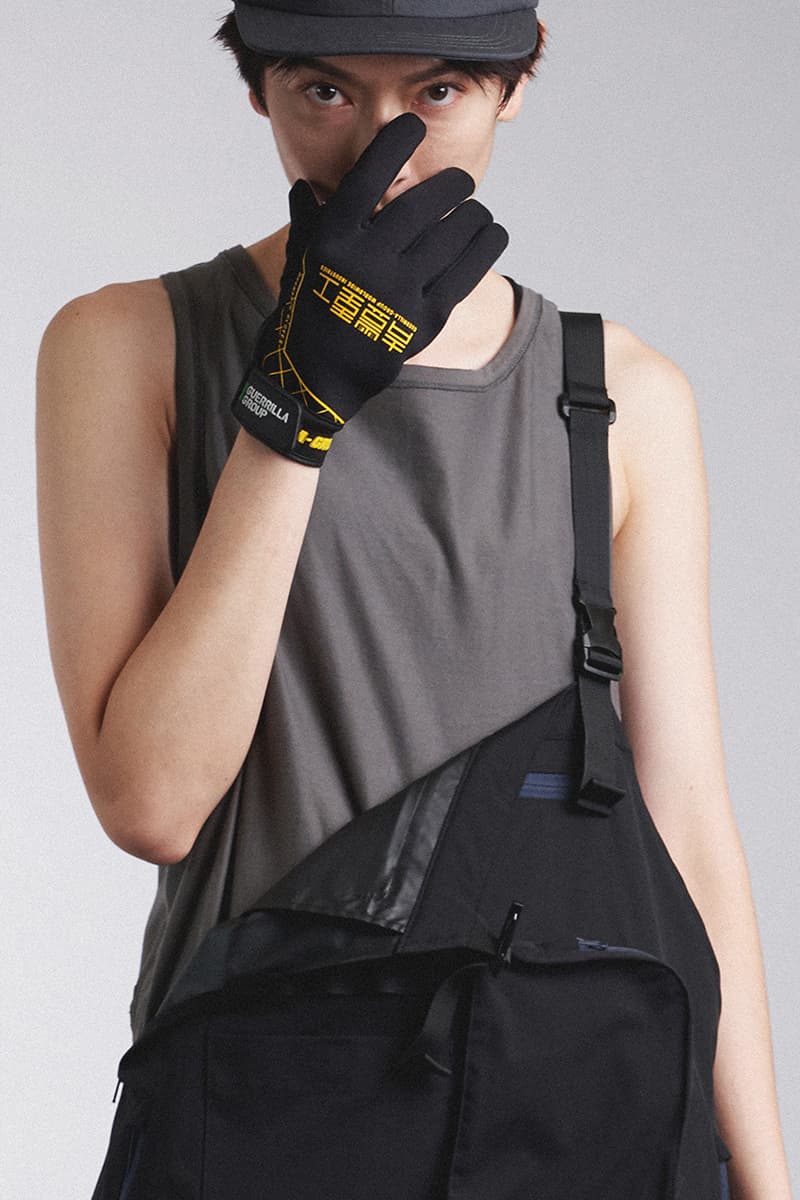 Guerrilla Group SS19 "ROAD FIGHTER" Lookbook collection techwear ECCO transluscent apparition leather X-pac aprons outerwear jackets parkas ROAD FIGHTER