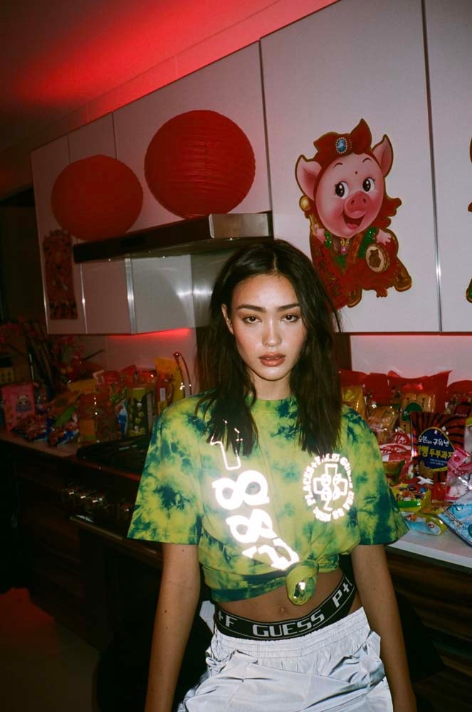 ntwrk guess jeans places faces 88rising capsule collection t shirt line february 2019 spring summer short sleeve long buy cost price tie dye yellow black