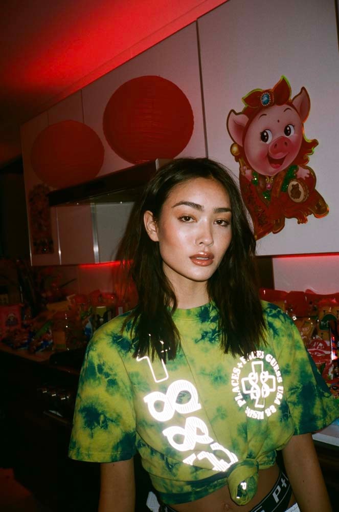 ntwrk guess jeans places faces 88rising capsule collection t shirt line february 2019 spring summer short sleeve long buy cost price tie dye yellow black