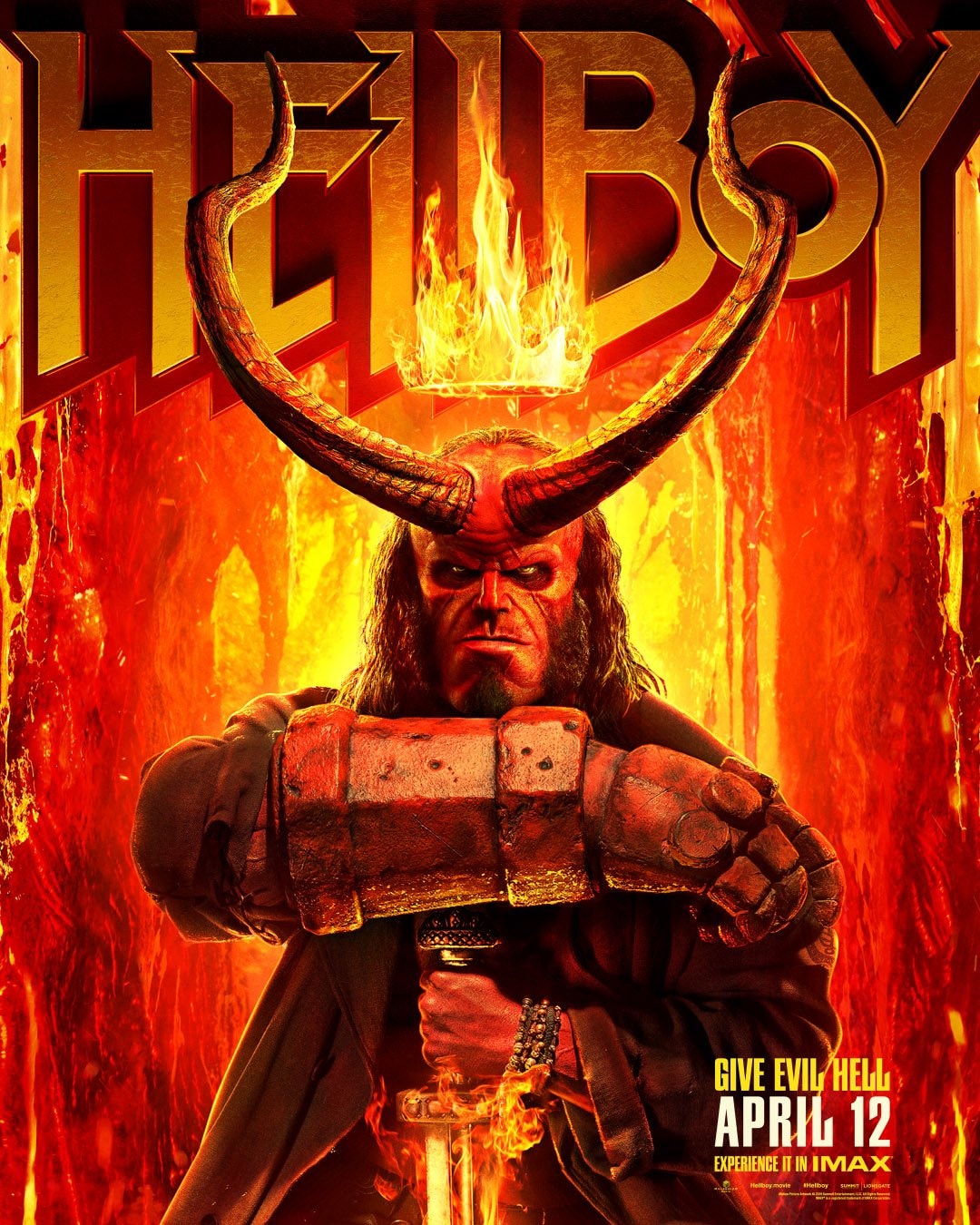 David Harbour's 'Hellboy' Gets a Second Trailer milla jocovich ian mcshane guillermo del toro lionsgate comic comicbook superhero red devil guy with huge arm 