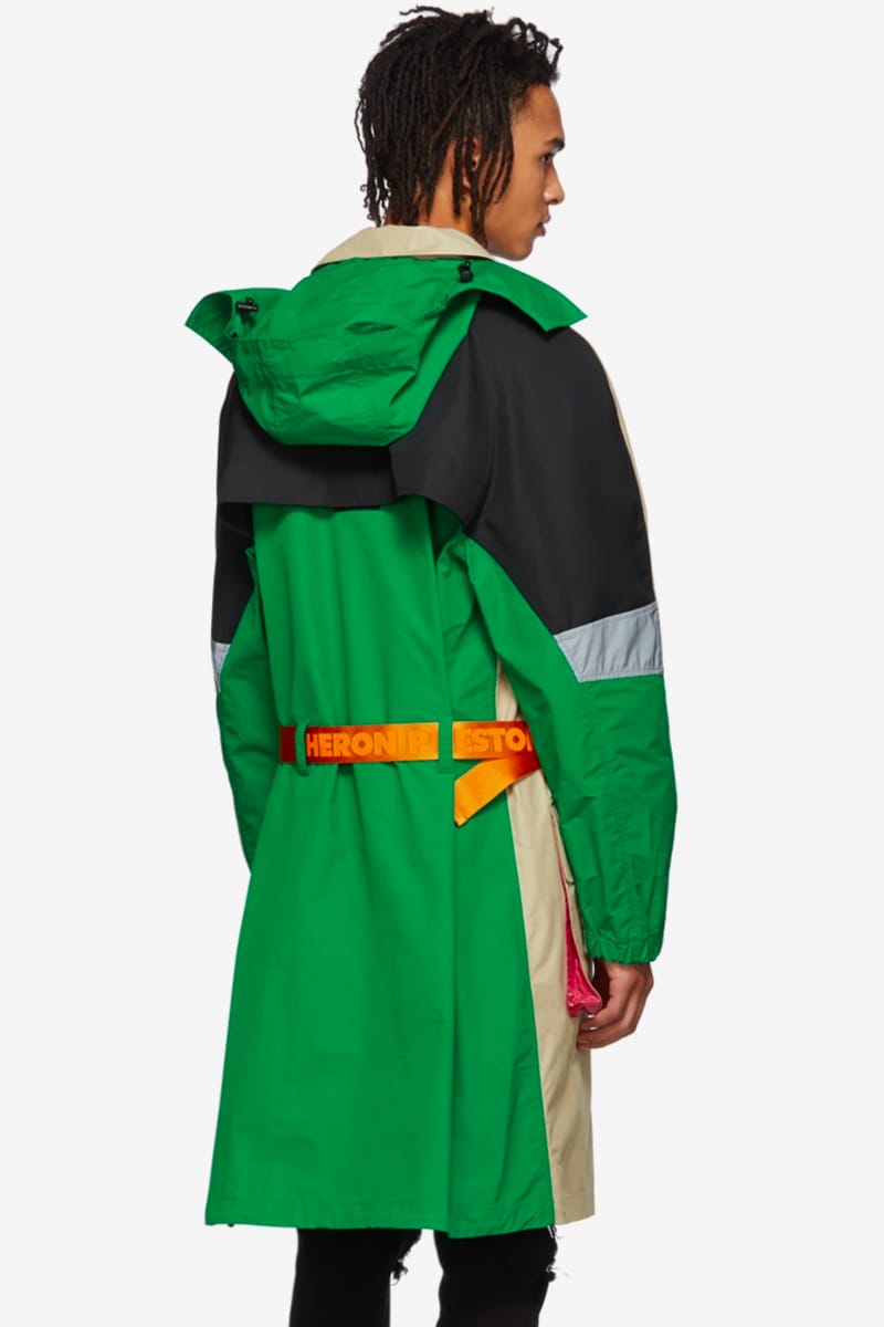 heron preston trench coat