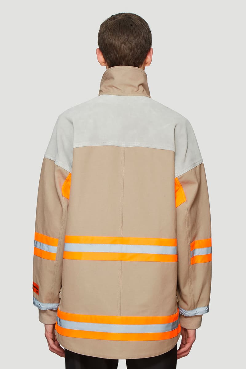 Heron Preston Canvas Fireman Jacket Release fashion grey LN-CC