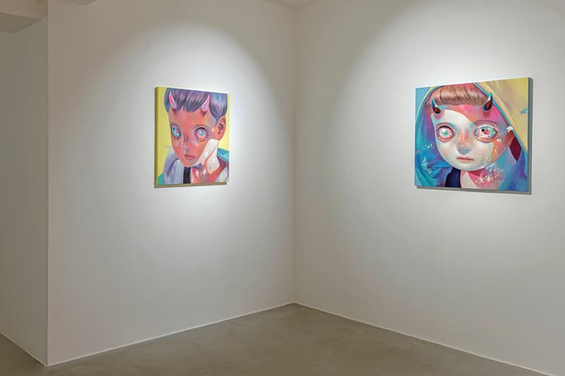 hikari shimoda over the influence los angeles exhibition paintings artworks