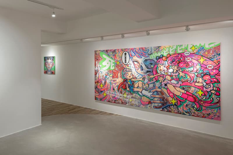 hikari shimoda over the influence los angeles exhibition paintings artworks