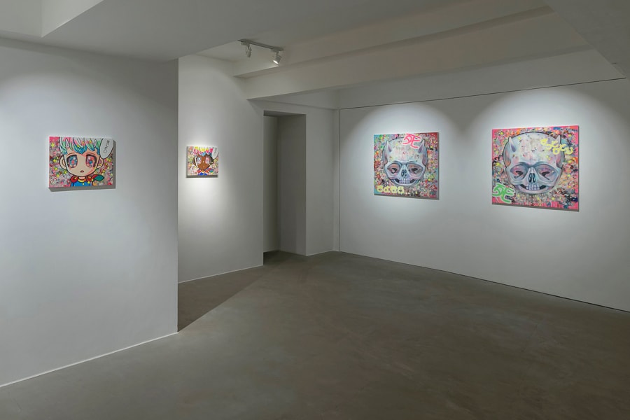 hikari shimoda over the influence los angeles exhibition paintings artworks
