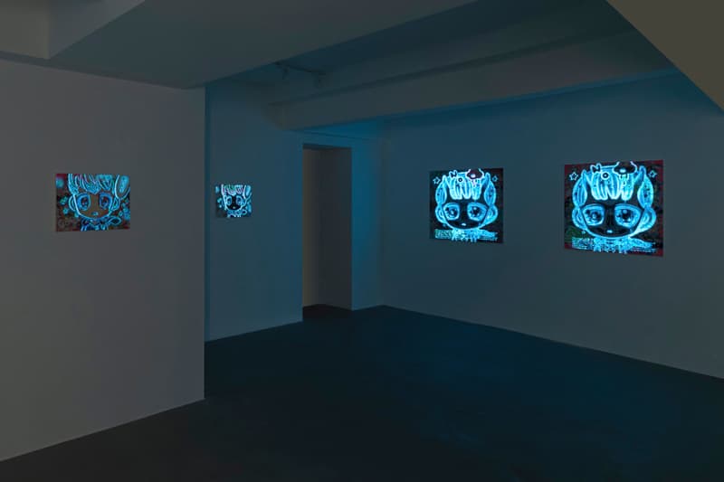 hikari shimoda over the influence los angeles exhibition paintings artworks