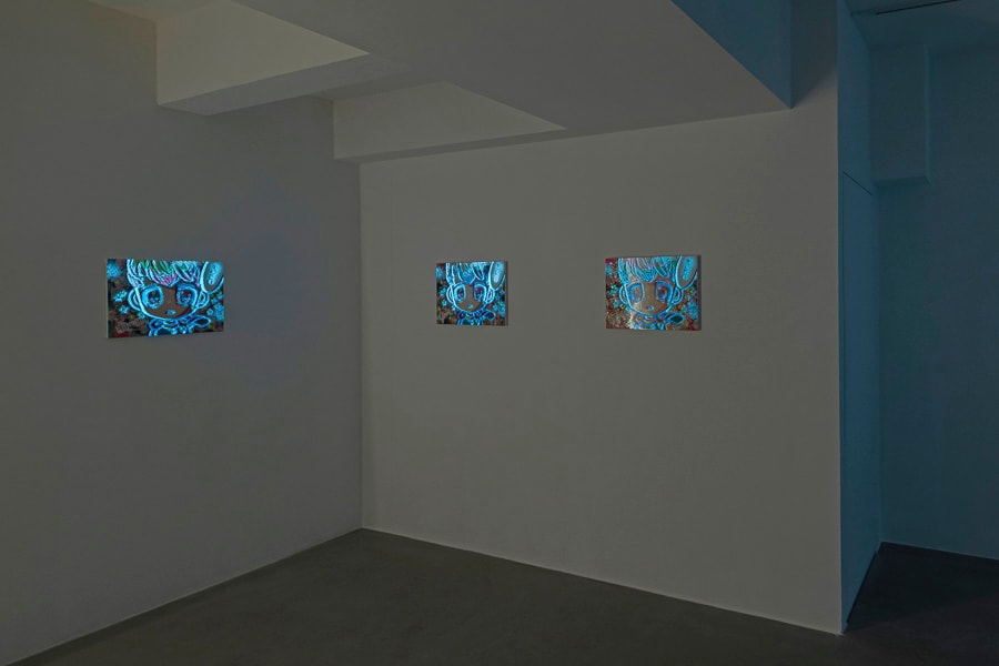 hikari shimoda over the influence los angeles exhibition paintings artworks